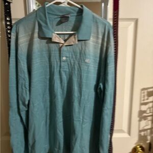 Lacoste‎ Men's Teal Striped Polo Shirt